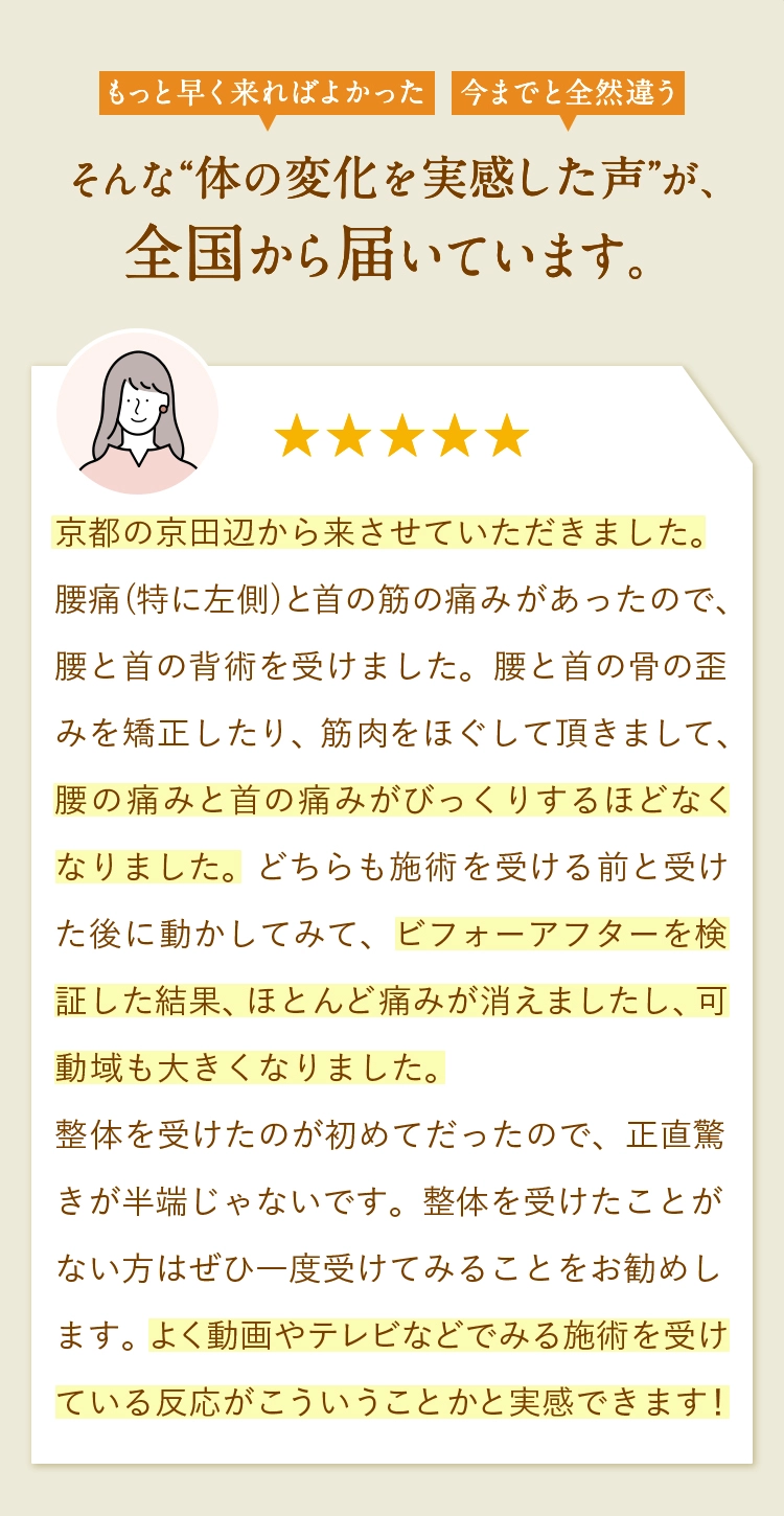 そんな“体の変化を実感した声”が、全国から届いています。